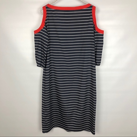 MISS SIXTY | Orange & Navy Blue Striped Dress - Picture 8 of 8